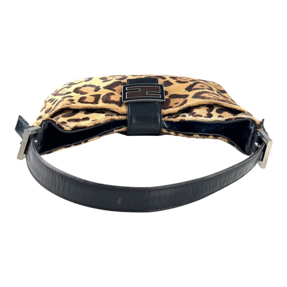 Fendi Vintage Leopard Print Calf Hair Shoulder Bag - Picture 5 of 16